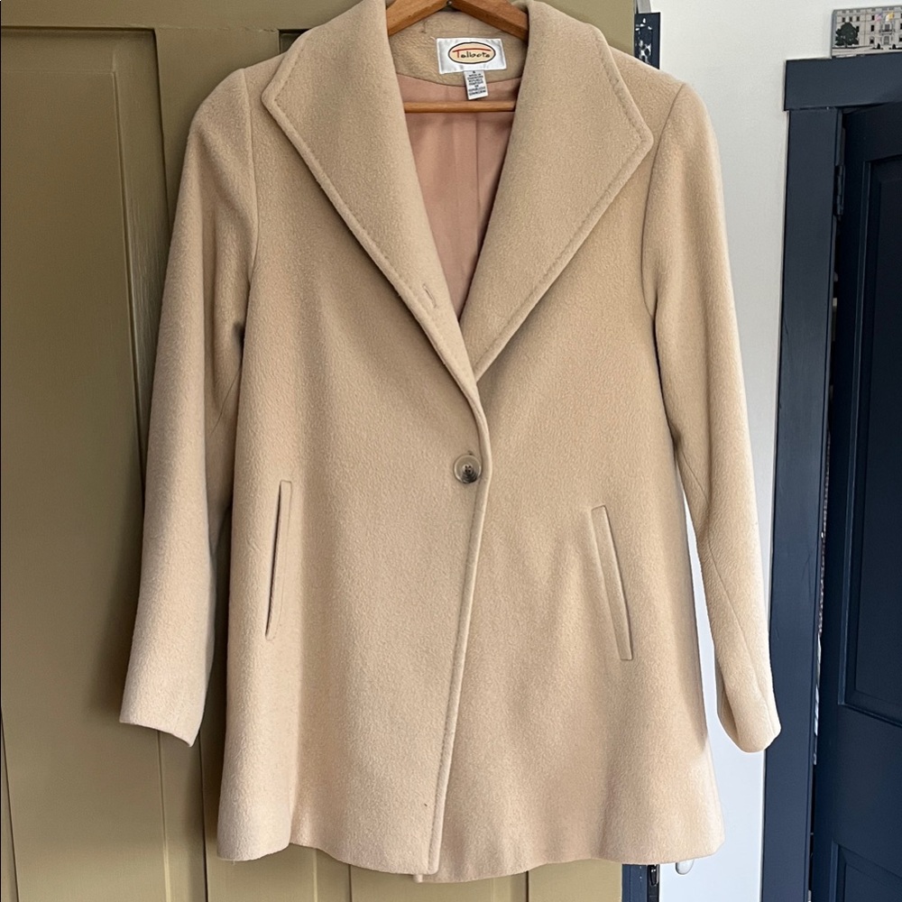 Talbots Classic Cream Pea Coat